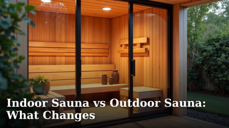 Indoor Sauna vs Outdoor Sauna: What Changes