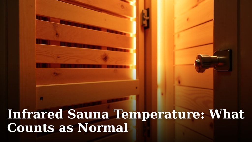 Infrared Sauna Temperature: What Counts as Normal