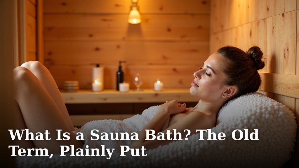 What Is a Sauna Bath? The Old Term, Plainly Put