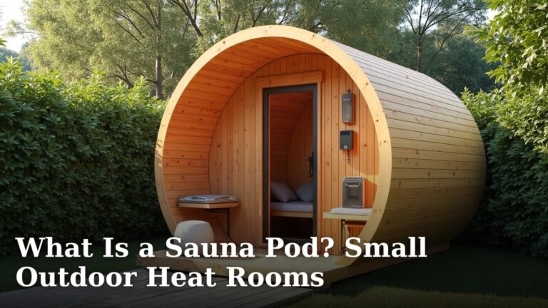 What Is a Sauna Pod? Small Outdoor Heat Rooms