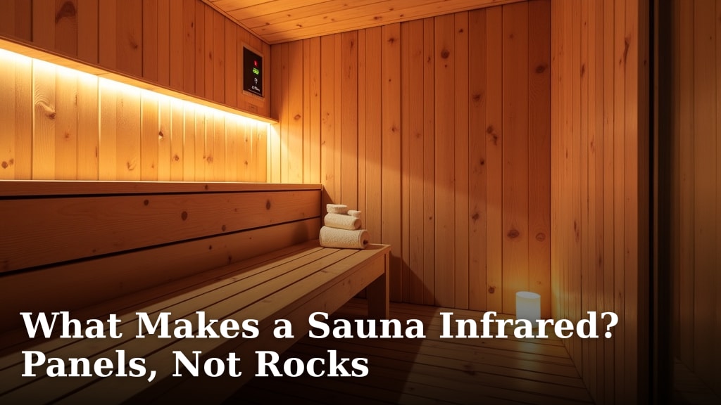 What Makes a Sauna Infrared? Panels, Not Rocks